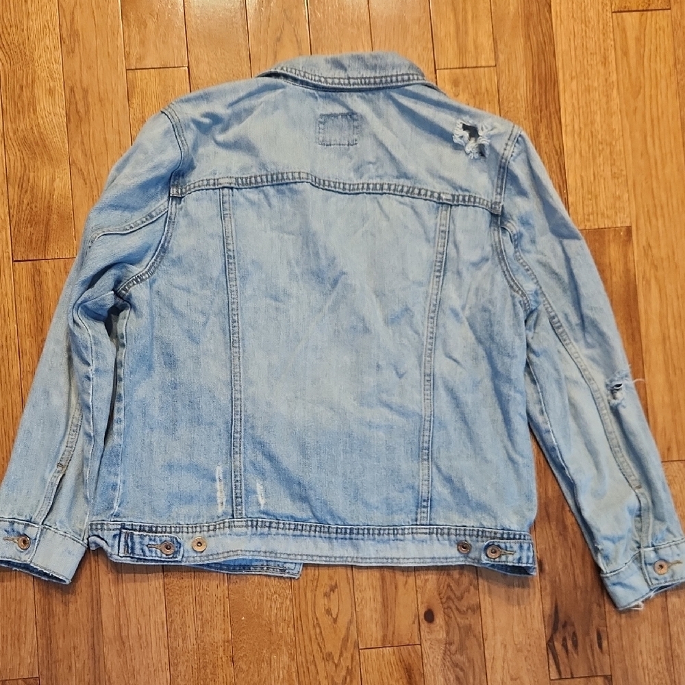Old Navy Light Blue Women's Jean Jacket Size Xl - Picture 6 of 6